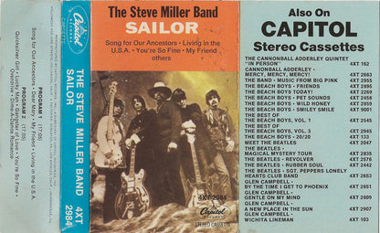 The Steve Miller Band* : Sailor (Cass, Album, Tan)