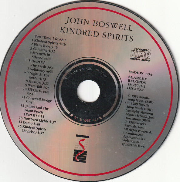 John Boswell : Kindred Spirits (CD)