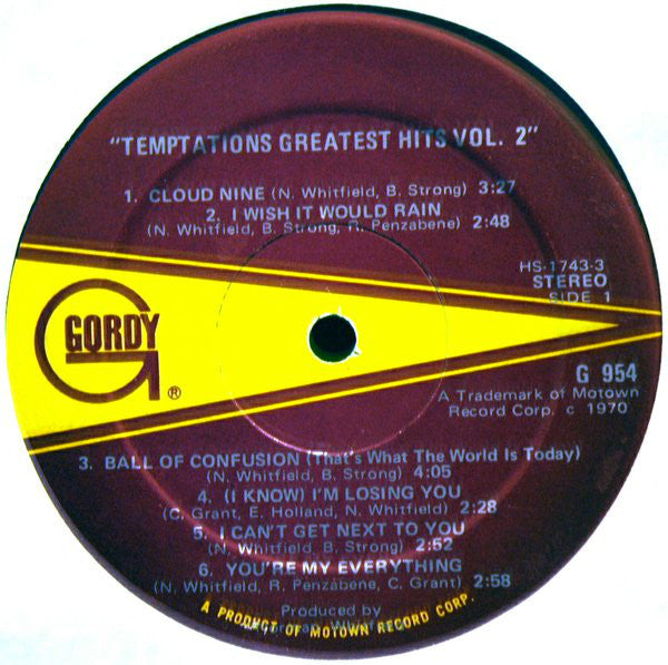 Temptations* : Greatest Hits II (LP, Comp)