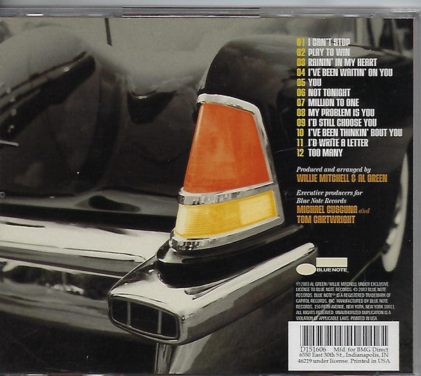 Al Green : I Can't Stop (CD, Album, Club)