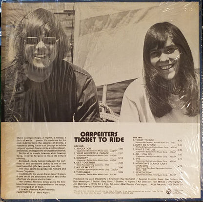 Carpenters : Ticket To Ride (LP, Album, RP, Ter)