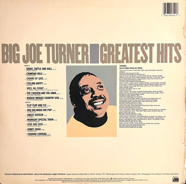 Big Joe Turner : Greatest Hits (LP, Comp, AR)