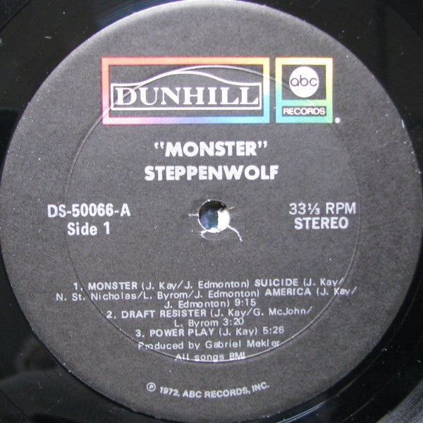 Steppenwolf : Monster (LP, Album, RE, TSM)