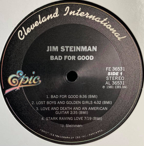 Jim Steinman : Bad For Good (LP, Pit)
