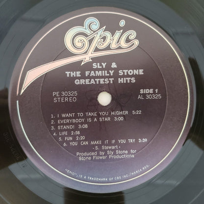 Sly & The Family Stone : Greatest Hits (LP, Comp, RE, Bar)