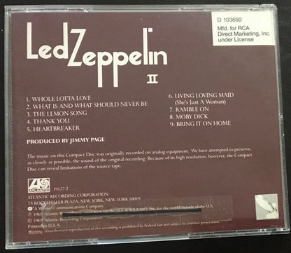 Led Zeppelin : Led Zeppelin II (CD, Album, Club, RE, SRC)