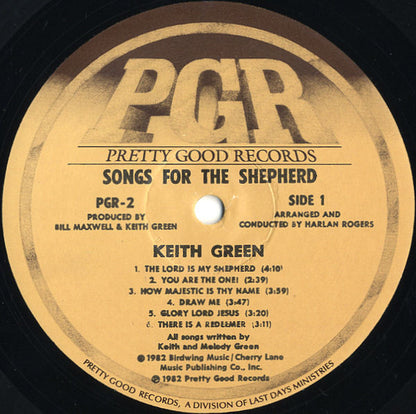 Keith Green (2) : Songs For The Shepherd (LP, Album)