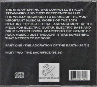 Stravinsky* / John Ringer : The Rite Of Spring - For Electric Guitar, Electric Bass, And Percussion (CD, Album)