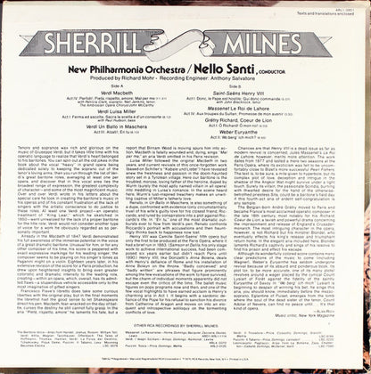 Sherrill Milnes, New Philharmonia Orchestra, Nello Santi : Arias (LP)