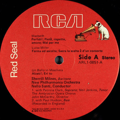 Sherrill Milnes, New Philharmonia Orchestra, Nello Santi : Arias (LP)