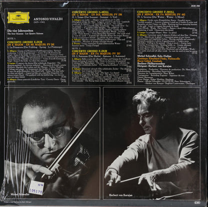 Antonio Vivaldi / Michel Schwalbé, Berliner Philharmoniker, Herbert von Karajan : Le Quattro Stagioni (LP, RE, RP)