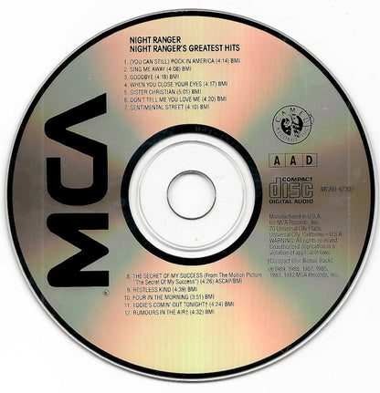 Night Ranger : Greatest Hits (CD, Comp)