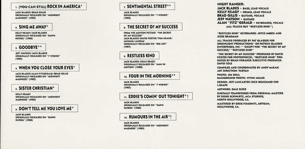 Night Ranger : Greatest Hits (CD, Comp)