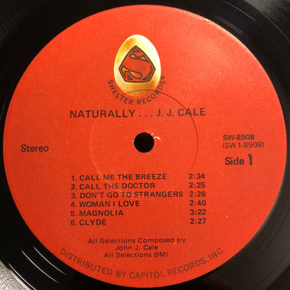 J.J. Cale : Naturally (LP, Album, Jac)