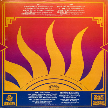 Jefferson Starship : Gold - The Best Of Jefferson Starship (LP, Comp, Ltd, Pic, Ind)