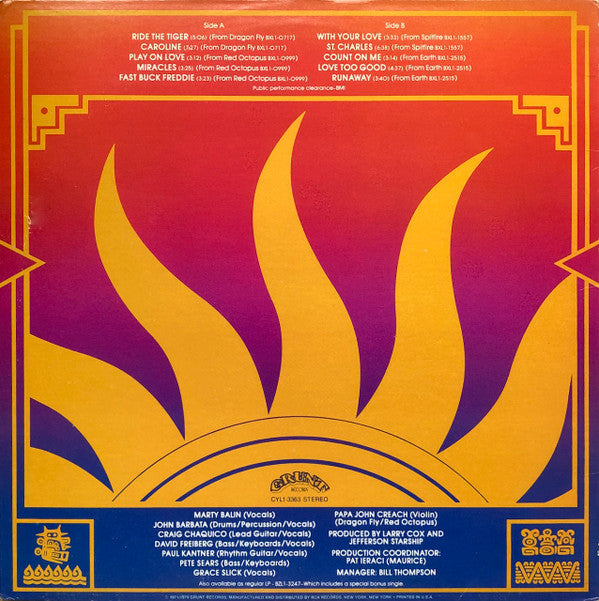 Jefferson Starship : Gold - The Best Of Jefferson Starship (LP, Comp, Ltd, Pic, Ind)