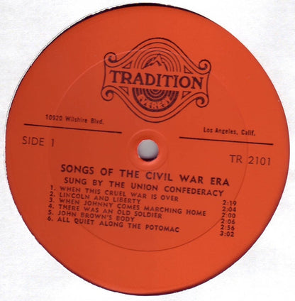 The Union Confederacy : Songs Of The Civil War Era (LP, Album)