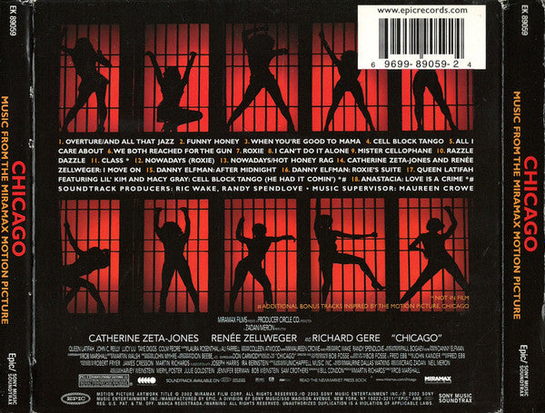 Various : Music From The Miramax Motion Picture Chicago (CD, Album + DVD-V, NTSC + Ltd, S/Edition)