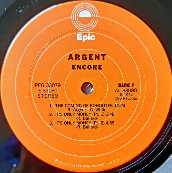 Argent : Encore (2xLP, Album, Pit)