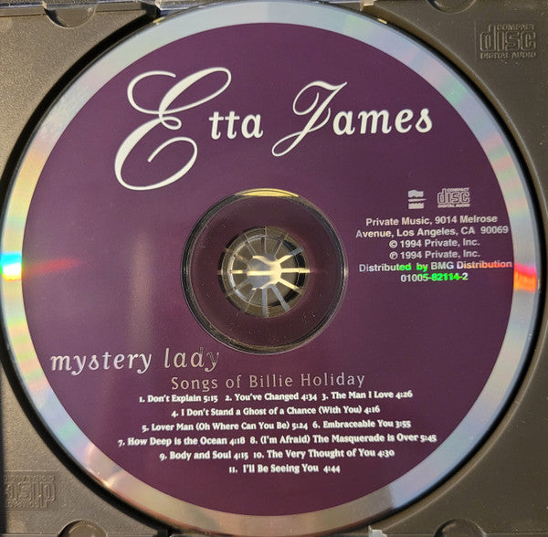 Etta James : Mystery Lady: Songs Of Billie Holiday (CD, Album, RE, Son)