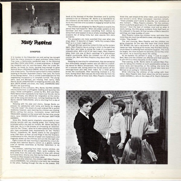 Various : Mary Poppins (Original Cast Sound Track) (LP, Album, Ind)