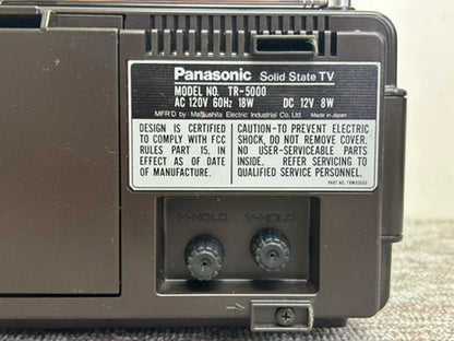 Panasonic TR-5000 Portable Radio * Cassette * B&W TV * Fully Serviced * New Belts * Manual