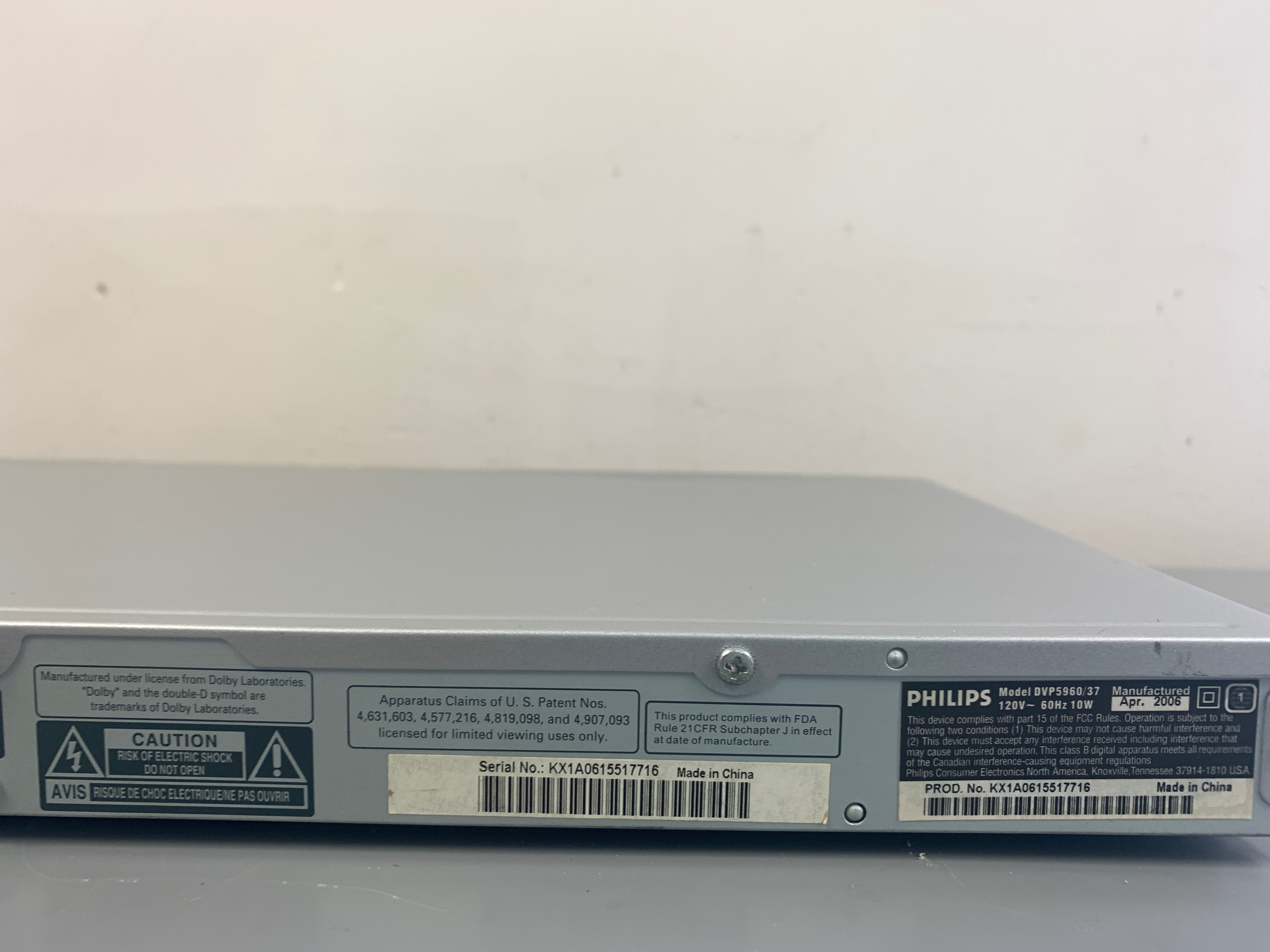 Philps DVP5960/37 DVD/CD Player – The Turntable Store