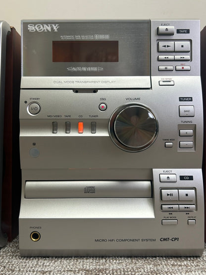 Sony HCD-CP1 CD Deck Receiver * CD - Radio - Cassette - Speakers - Remote