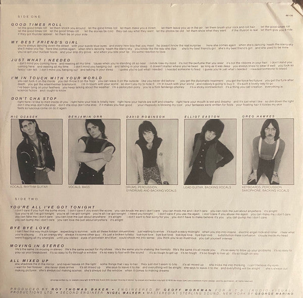 The Cars : The Cars (LP, Album, RE, SP )