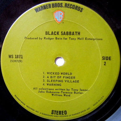 Black Sabbath : Black Sabbath (LP, Album, Pit)
