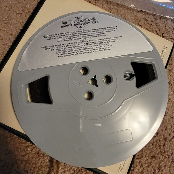 Johann Sebastian Bach, E. Power Biggs, Pablo Casals, Eugene Ormandy, The Philadelphia Orchestra, Walter Carlos, Benjamin Folkman : Bach's Greatest Hits Vol. I (Reel, 4tr Stereo, 7" Reel, Comp)