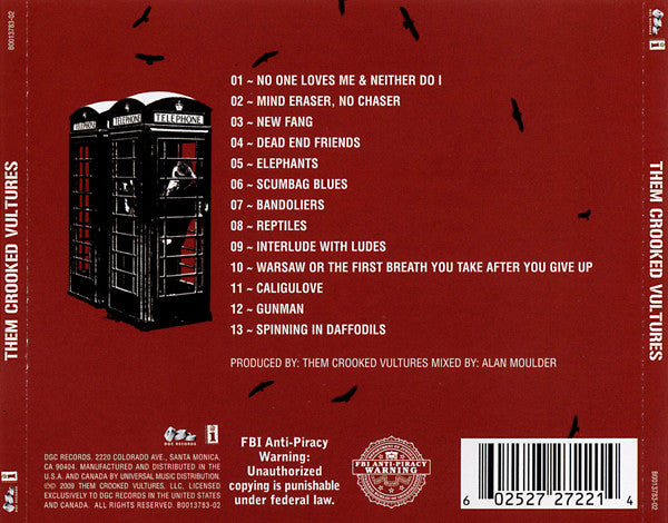 Them Crooked Vultures : Them Crooked Vultures (CD, Album)