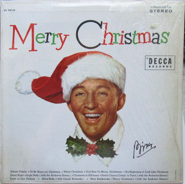 Bing Crosby : Merry Christmas (LP, Album, RE, Glo)