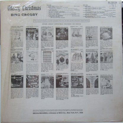 Bing Crosby : Merry Christmas (LP, Album, RE, Glo)