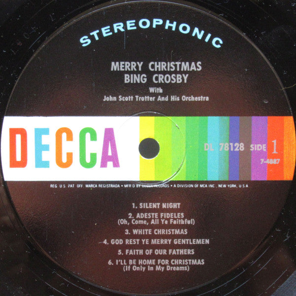 Bing Crosby : Merry Christmas (LP, Album, RE, Glo)