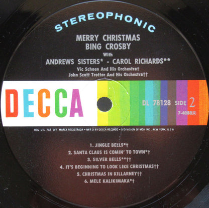 Bing Crosby : Merry Christmas (LP, Album, RE, Glo)
