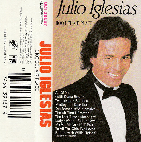 Julio Iglesias : 1100 Bel Air Place (Cass, Album, Dol)
