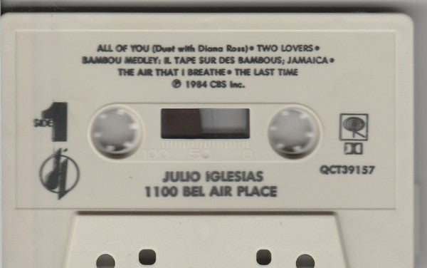 Julio Iglesias : 1100 Bel Air Place (Cass, Album, Dol)