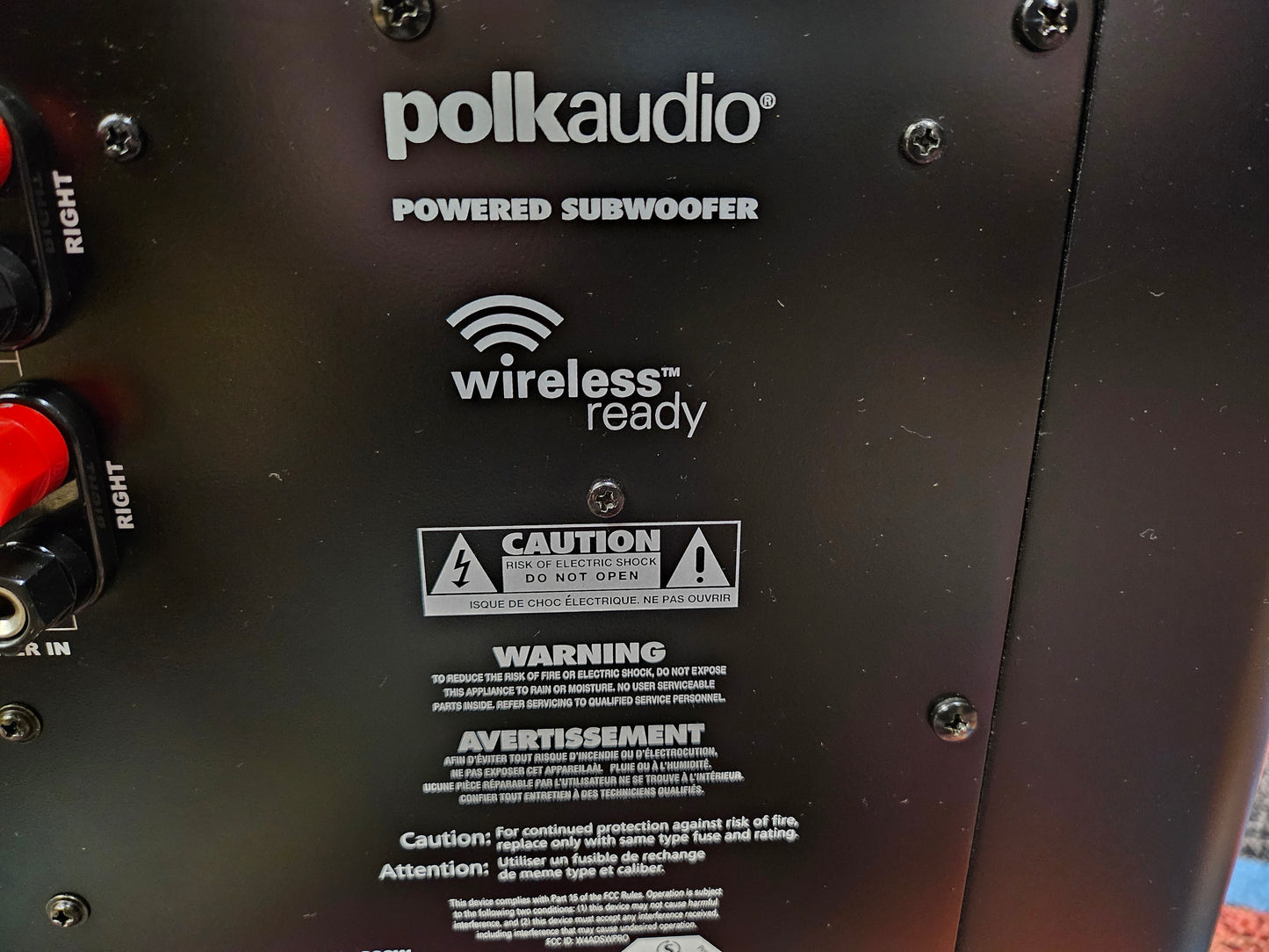 Polk Audio DSW-PRO600 Powered Subwoofer Wireless Ready