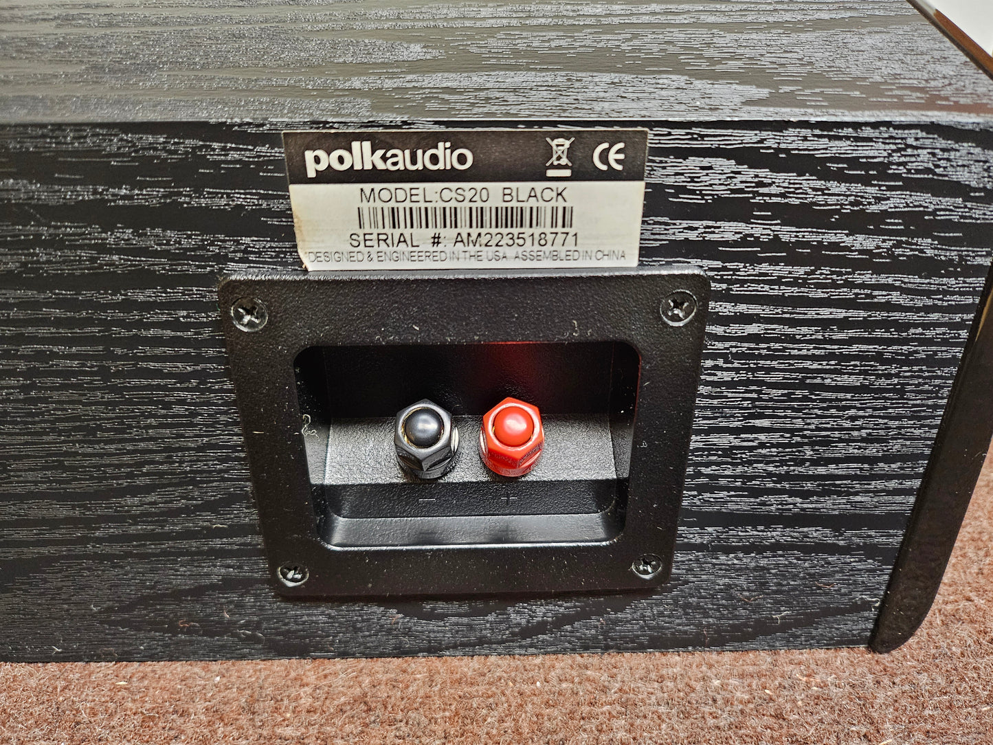 Polk Audio CS20 Center Channel Speaker