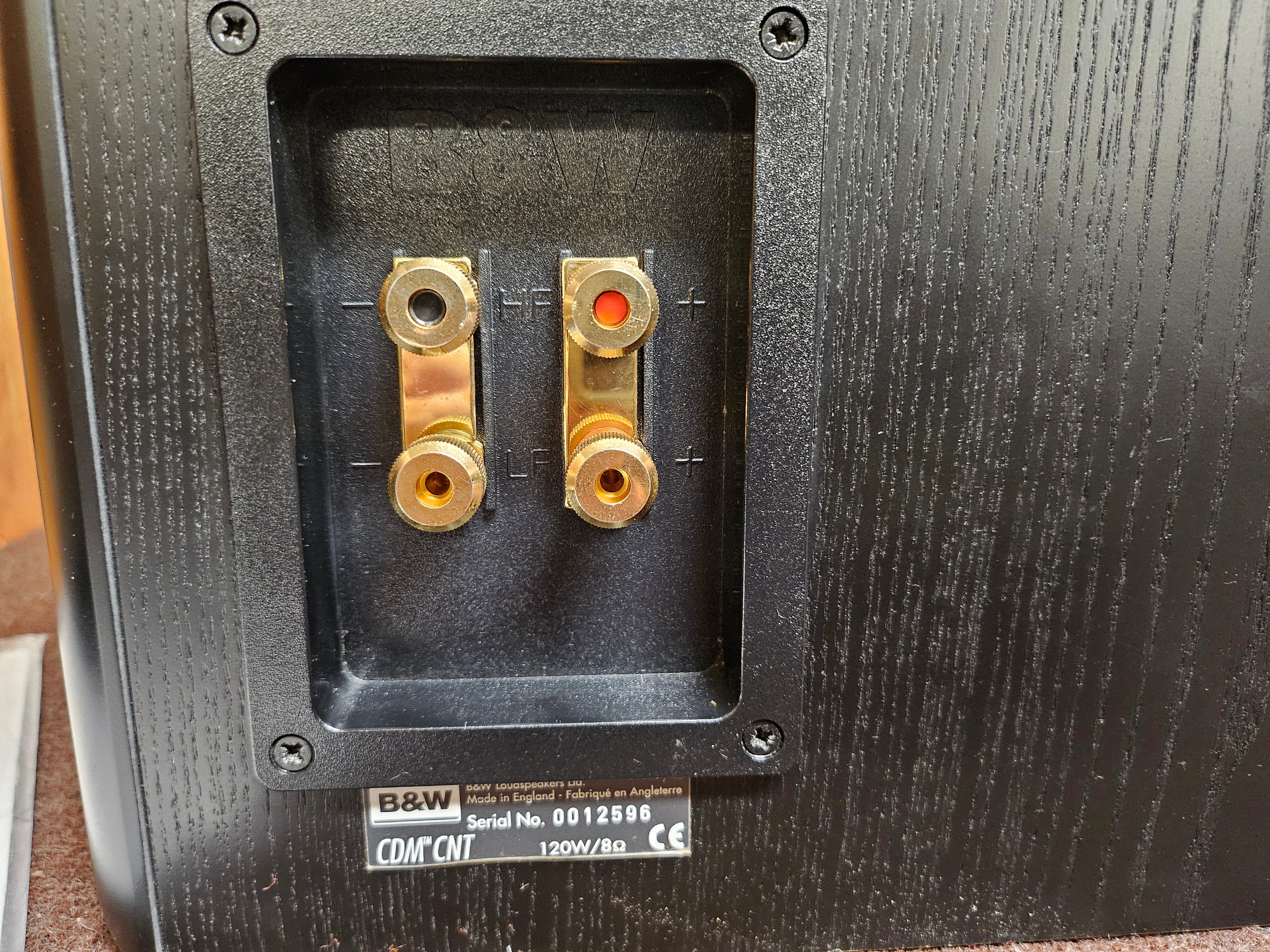 Bower & Wilkins ( B&W) CDM CNT Center Channel Speaker * Box