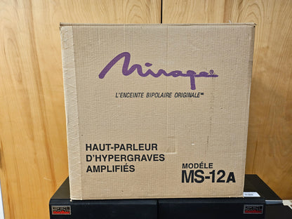 Mirage MS-12A Powered Subwoofer *Box *Manual