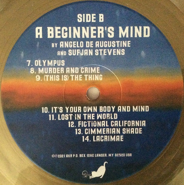 Sufjan Stevens & Angelo De Augustine : A Beginner's Mind (LP, Album, Gol)