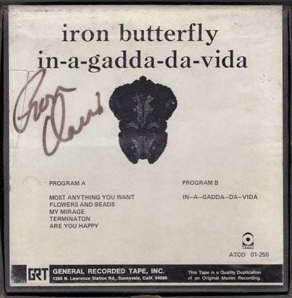 Iron Butterfly : In-A-Gadda-Da-Vida (Reel, 4tr Stereo, 7" Reel, Album)