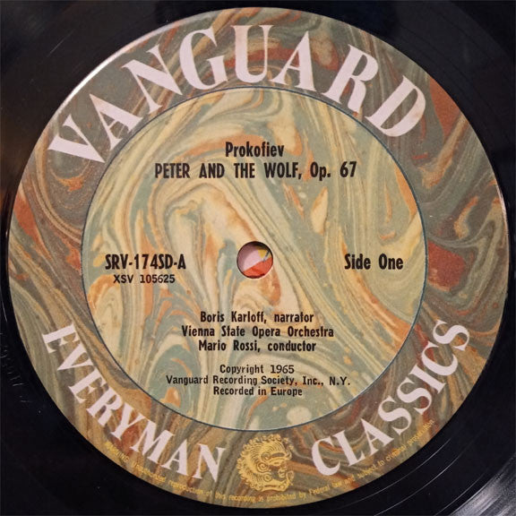 Prokofiev*, Boris Karloff, Mario Rossi (2) : Peter And The Wolf / Lieutenant Kijé (LP, Album, RE)