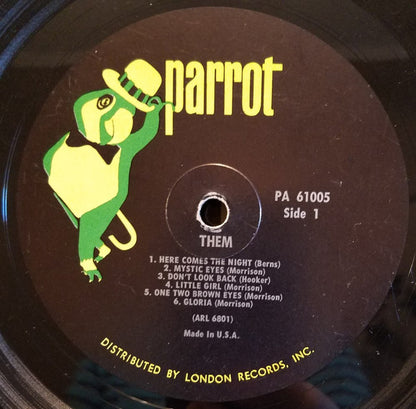 Them (3) : Here Comes The Night (LP, Album, Mono, Glo)