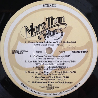 Parable (2) : More Than Words (LP, Album)