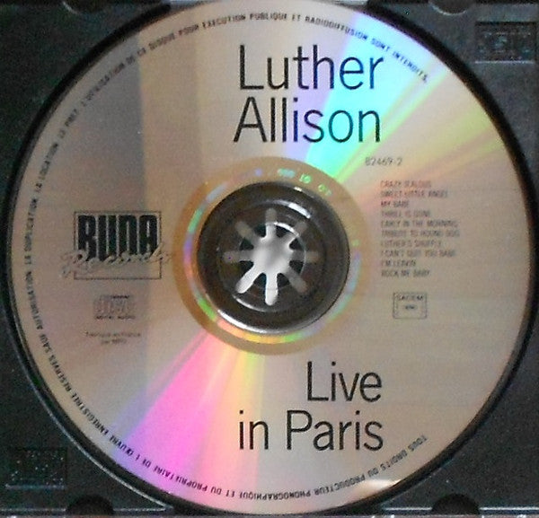 Luther Allison : Live In Paris (CD, Album)