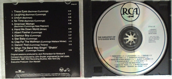 The Guess Who : The Greatest Of The Guess Who (CD, Comp, RM)