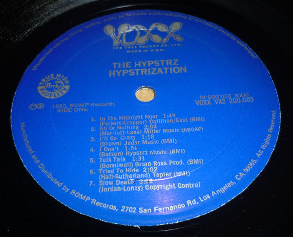 The Hypstrz : Hypstrization! (LP, Album)